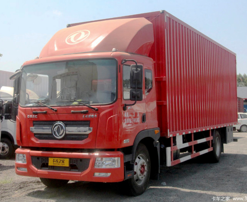 Dieselfracht-Lieferwagen Eurov planieren Van Cargo Truck 4x2, der 5200mm Achsabstand fährt